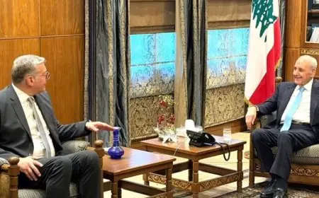 رئيس مجلس النواب اللبناني يثمن الدعم المصري ويبرز أهميته للبنان