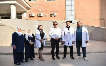 زيارة وزير الصحة لمستشفى الواسطي المركزي في بني سويف لتعزيز خدمات الرعاية الصحية