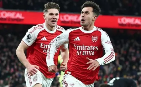 أرسنال يحقق انتصاراً كبيراً على أستون فيلا في الشوط الثاني ويقترب من مانشستر سيتي