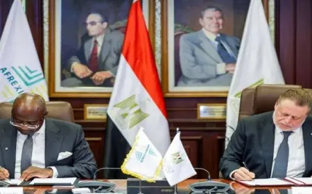 المصرف المركزي المصري وبنك التصدير والاستيراد الإفريقي يوقعان اتفاقية لإنشاء بنك الذهب في مصر