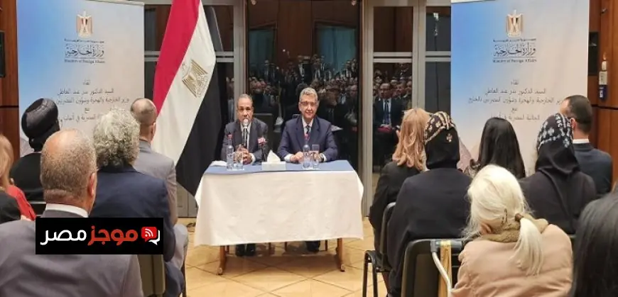 وزير الخارجية يشيد بمساهمة الجالية المصرية في ألمانيا في توطيد العلاقات بين مصر وألمانيا