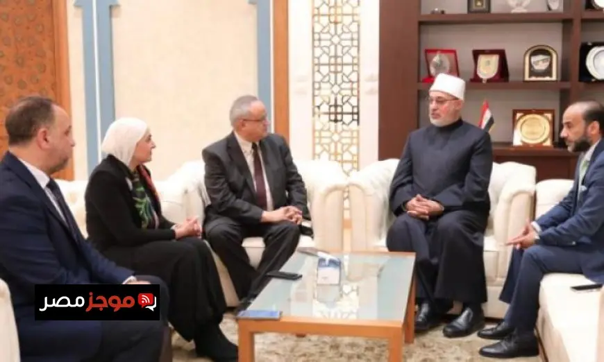 مفتي الجمهورية يناقش مع مدير مكتبة الإسكندرية سبل تعزيز التعاون المشترك