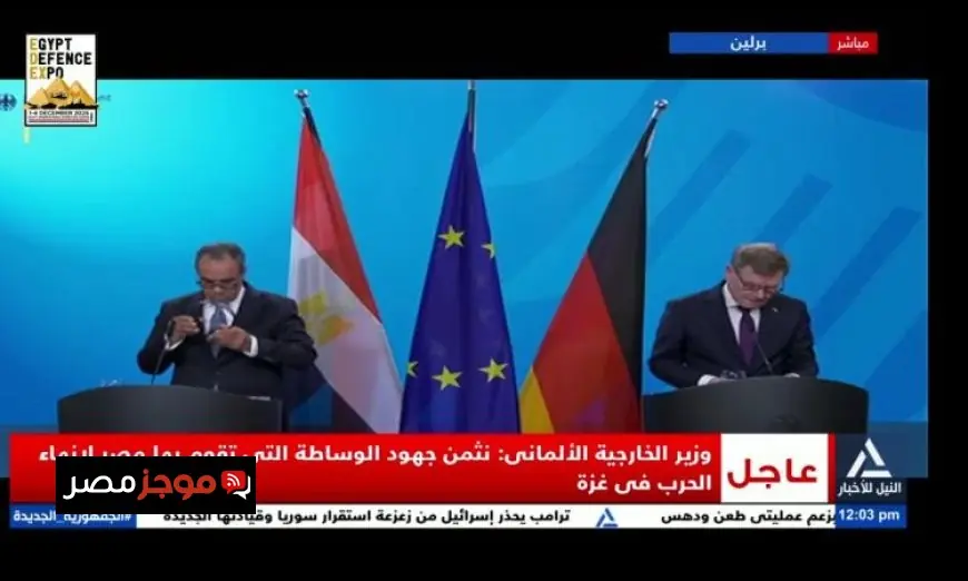 وزير الخارجية الألماني يشيد بدور مصر الفعال في الوساطة لإنهاء الحرب في غزة