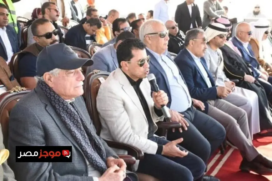 وزير الرياضة ومستشار رئيس الجمهورية يفتتحان نادي الرماية بحضور محافظي الوادي الجديد والشرقية