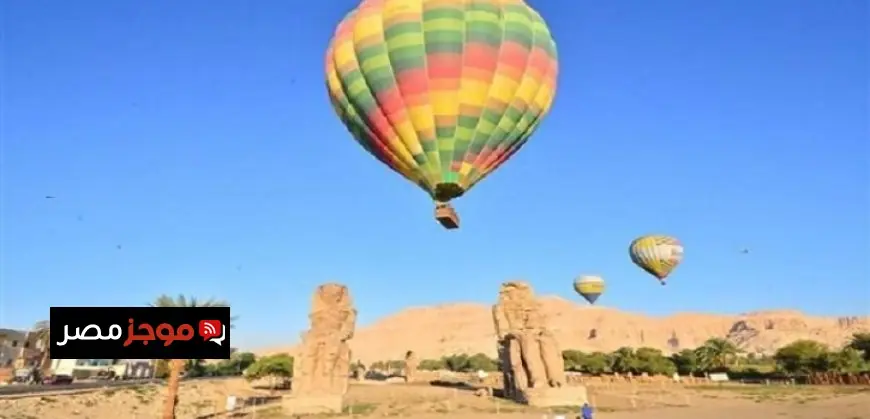 تحليق 55 رحلة بالون طائر لنحو 1000 سائح في سماء الأقصر الساحرة