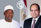 الرئيس السيسي ونظيره الجامبي يضعان خطة لتعزيز العلاقات الثنائية ومناقشة القضايا الإقليمية الساخنة