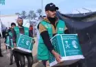 سلمان للإغاثة يواصل تقديم مساعدات غذائية حيوية للأسر النازحة في غزة