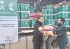 مركز الملك سلمان للإغاثة يوزع 300 سلة غذائية على الأسر النازحة في حلب لدعم المتضررين
