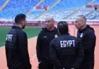 الجهاز الفني لمنتخب مصر يقوم بجولة تفقدية على ملعب محمد الخامس استعدادا لمواجهة نيجيريا