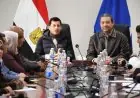 وزير الرياضة ومحافظ دمياط يناقشان دعم المنشآت الشبابية مع أعضاء البرلمان والشيوخ