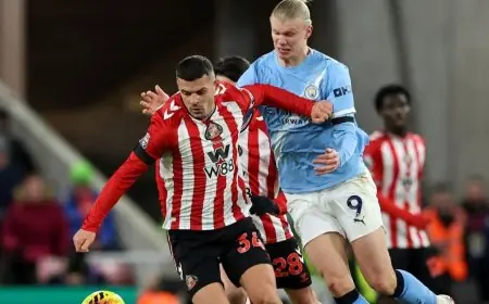 سندرلاند يمنح أرسنال هدية العام الجديد بتعادل مثير أمام مانشستر سيتي