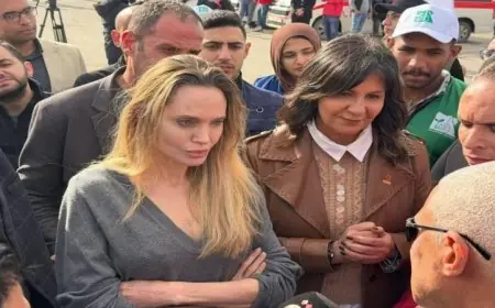 أنجلينا جولي تشيد بجهود وزارة الصحة في استقبال الجرحى الفلسطينيين بالمستشفيات