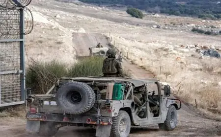 الاحتلال الإسرائيلي يواصل تقدمه نحو سرية جملة في حوض اليرموك غربي درعا حسب ما أفادت به سانا