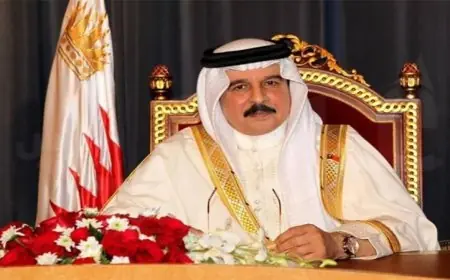 زيارة مثيرة لعاهل البحرين يجتمع مع وفد من أعضاء الكونجرس الأمريكي