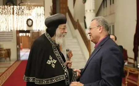 رئيس الطائفة الإنجيلية يقدم تهانيه للبابا تواضروس الثاني بمناسبة عيد الميلاد المجيد