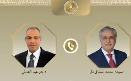 وزير الخارجية يناقش تعزيز العلاقات الثنائية مع وزير الخارجية الباكستاني