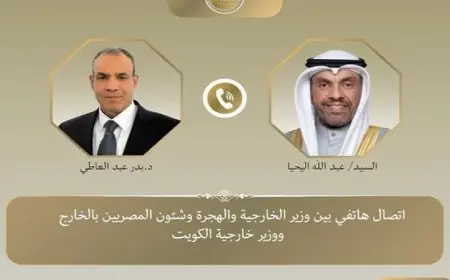 وزير الخارجية يناقش مع نظيره الكويتي القضايا الإقليمية وتعزيز العلاقات الثنائية