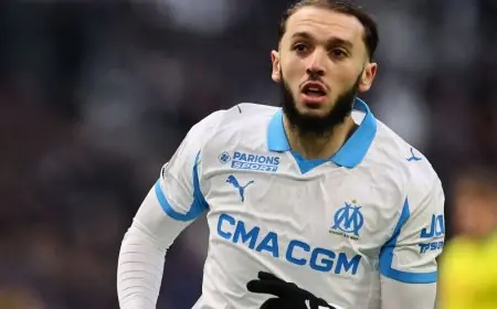 أمين غويري الغائب عن كأس إفريقيا يظهر من جديد في هزيمة مارسيليا الويلية بتسعة لاعبين