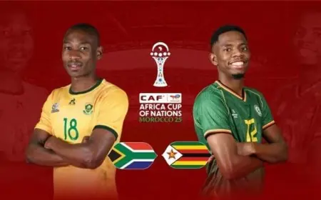 التشكيل الرسمي القوي لمباراة جنوب إفريقيا ضد الكاميرون في أمم إفريقيا