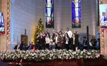 رئيسة المجلس القومي للمرأة تشارك في احتفال الطائفة الإنجيلية بعيد الميلاد المجيد