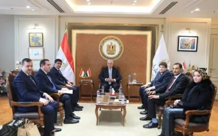 عاشور يؤكد استعدادنا لتقديم الدعم لتعزيز التعاون مع طاجكستان