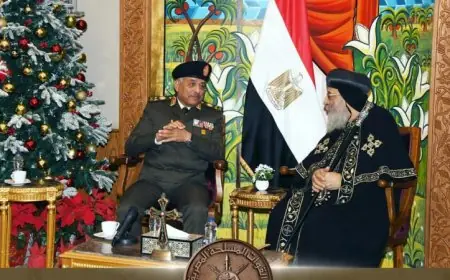 وزير الدفاع يهنئ البابا تواضروس الثاني بمناسبة عيد الميلاد المجيد في فيديو مؤثر