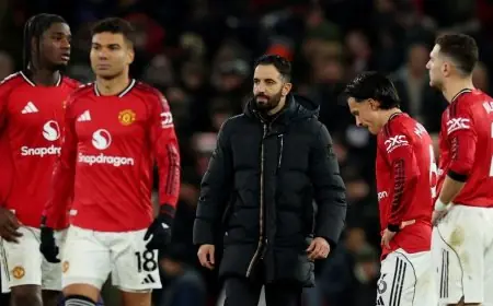 ردود فعل لاعبي مانشستر يونايتد بعد إقالة المدرب أموريم وأثرها على الفريق