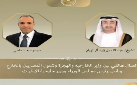 وزير الخارجية يبرز عمق العلاقات الأخوية مع الإمارات في اتصال هاتفي مع نظيره