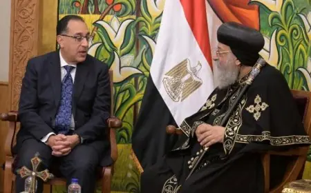 رئيس الوزراء يرسل تهانيه لقداسة البابا تواضروس الثاني بمناسبة عيد الميلاد المجيد