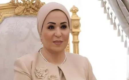 السيدة انتصار السيسي تحتفل بعيد الميلاد مع الشعب المصري والأخوة الأقباط