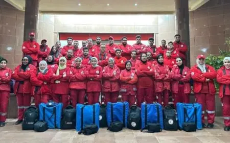 الهلال الأحمر يساهم في توفير التأمين الطبي لاحتفالات عيد الميلاد المجيد في 55 كنيسة