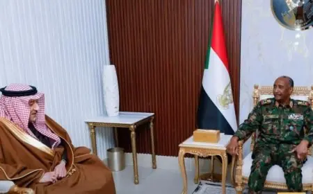 البرهان يثمن دعم خادم الحرمين الشريفين وولي العهد لجهود السلام في السودان