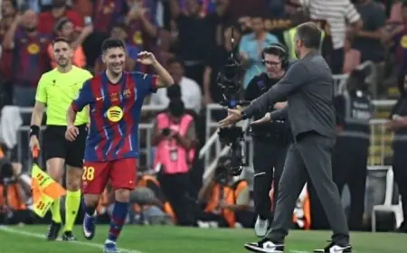 برباعية ساحقة برشلونة يتقدم على بلباو في الشوط الأول لمباراة السوبر الإسباني