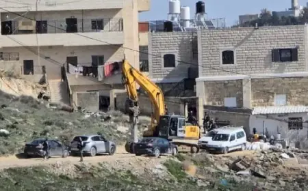 الاحتلال ي demolish منزلين في منطقة التعاون العلوي بنابلس ويثير ردود فعل واسعة