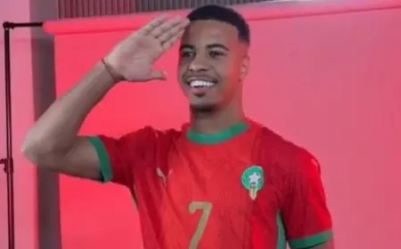 حمزة إيغامان نجم هجوم منتخب المغرب يستعد للمواجهة المرتقبة ضد الكاميرون في كأس إفريقيا