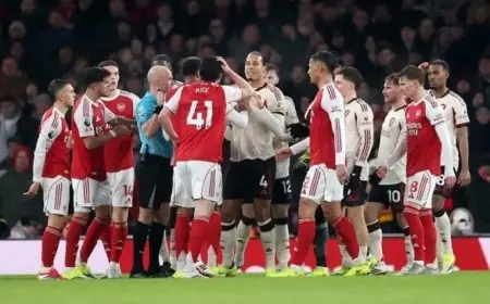 تعادل مثير يحسم قمة ليفربول وآرسنال في الدوري الإنجليزي بدون أهداف