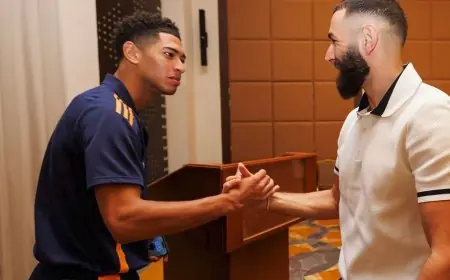 كريم بنزيما يدعم ريال مدريد في مواجهة برشلونة بنهائي كأس السوبر الإسباني