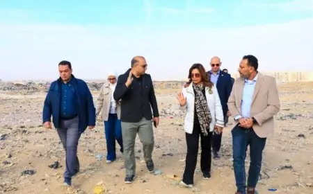 وزيرة التنمية تفاجئ مقلب العبور بزيارة ميدانية وتصدر قرارا بإغلاقه نهائيا ومنع دخول المخلفات