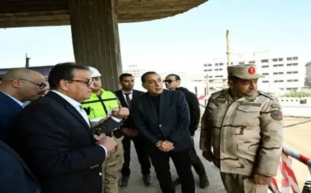 رئيس الوزراء يراقب تقدم مشروع تطوير مدينة النيل الطبية في معهد ناصر