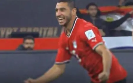 رامي ربيعة يسجل الهدف الثاني لمصر ضد كوت ديفوار فيديو مثير