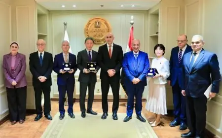 وزير التعليم يناقش مع السفير ووفد البرلمان الياباني تعزيز آفاق التعاون المشترك