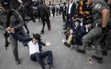 مواجهات جديدة بين اليهود الحريديم وشرطة الاحتلال الإسرائيلي في القدس المحتلة