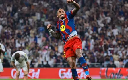 رافينيا يحقق انتصارًا ساحقًا على ريال مدريد ويقود برشلونة للاحتفاظ بكأس السوبر في جدة