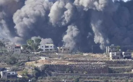 دمار هائل في كفر حتى جنوب لبنان نتيجة غارات جوية إسرائيلية مكثفة