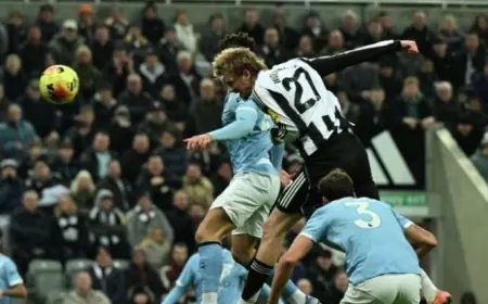 تشكيلة مانشستر سيتي ونيوكاسل في مواجهة قوية بكأس الاتحاد الإنجليزي