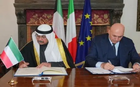 الكويت وإيطاليا تعززان العلاقات بتوقيع اتفاقية تعاون عسكري مشتركة