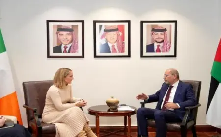 وزير الخارجية الأردني يناقش مع نظيرته الإيرلندية سبل تحقيق وقف إطلاق النار في غزة