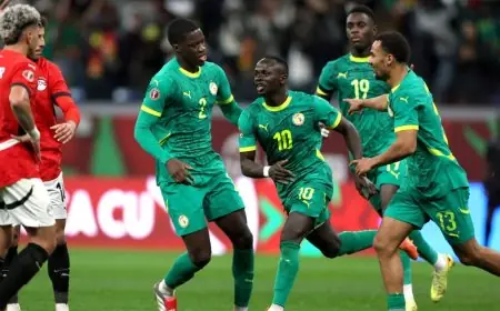 مصر تخرج من بطولة كأس إفريقيا بعد هزيمتها أمام السنغال بهدف ماني