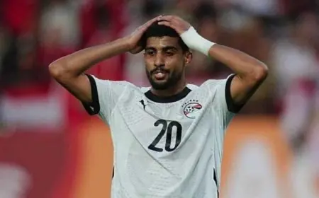 إبراهيم عادل يتعهد بالعودة مجددًا بعد خسارة مصر أمام السنغال في كأس أمم إفريقيا