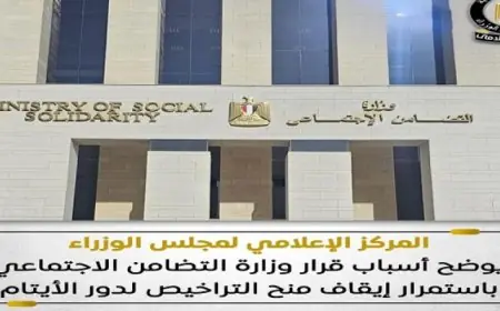 المركز الإعلامى لمجلس الوزراء يكشف أسباب استمرار إيقاف منح تراخيص دور الأيتام من وزارة التضامن الاجتماعى
